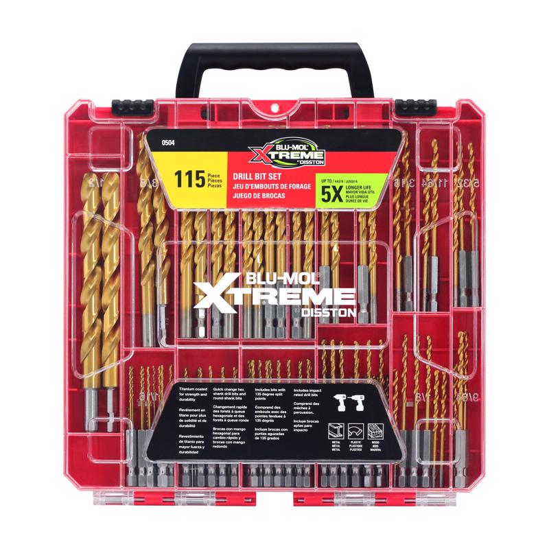 Disston Blu-Mol Xtreme 180Pc Impact Driver Set & 115Pc Drill Bit Set