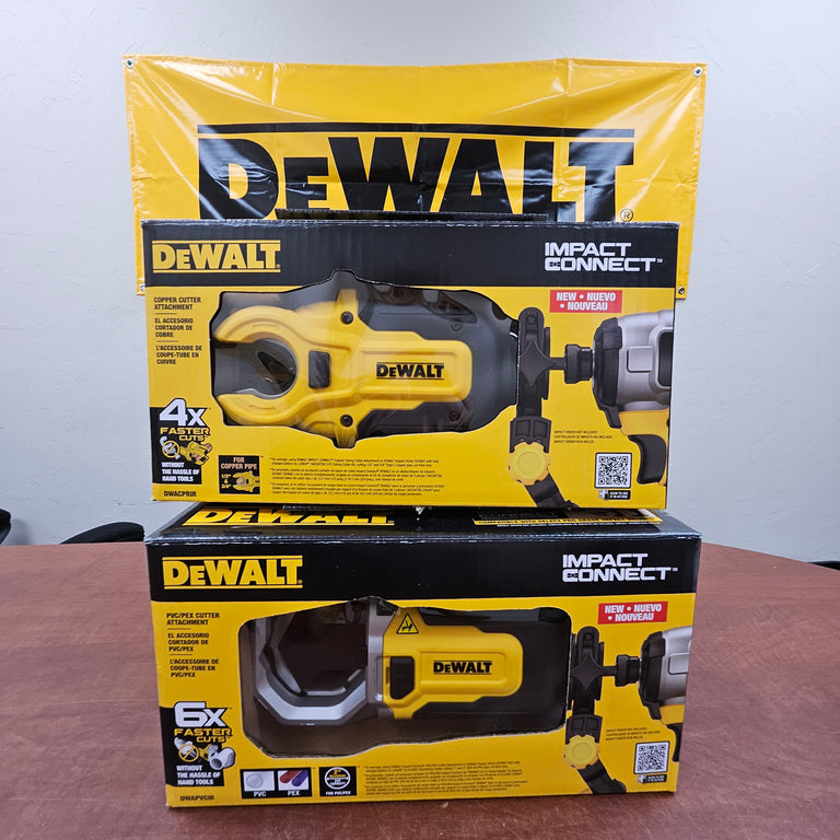 DeWalt Dual Cutters - PVC Cutter Attachment & Copper Cutter Attachment - DWAPVCIR & DWACPRIR (#1)