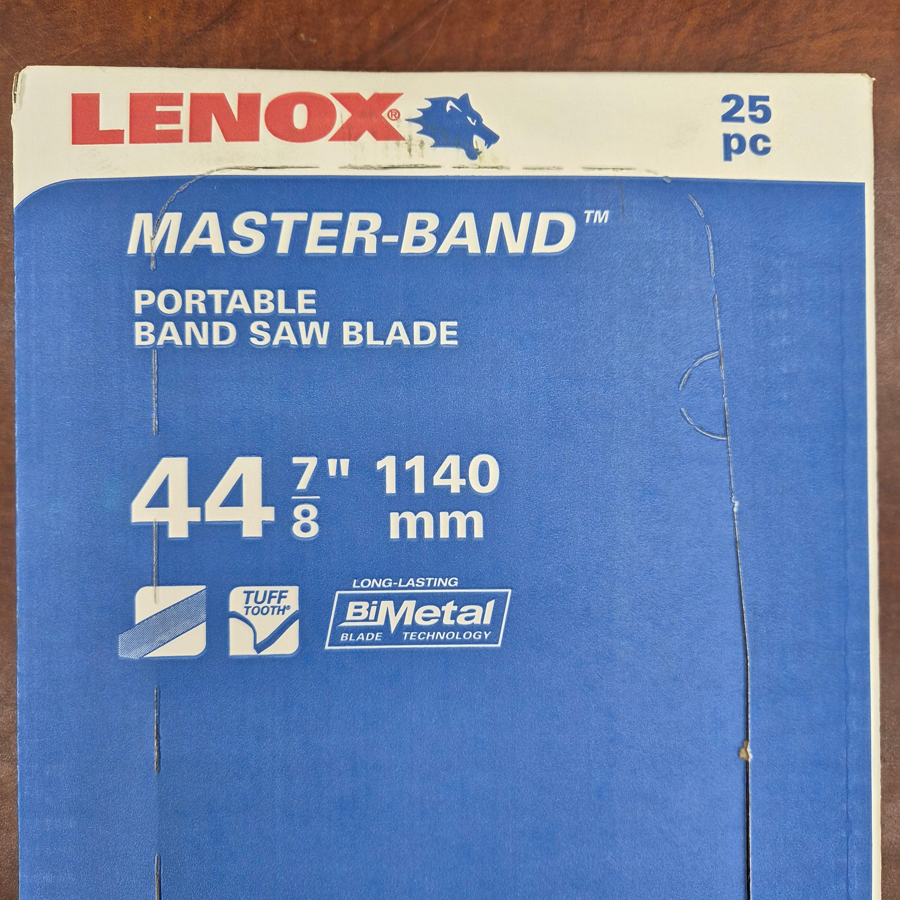 Lenox 25PK Master-Band Portable Band Saw Blades 44-7/8