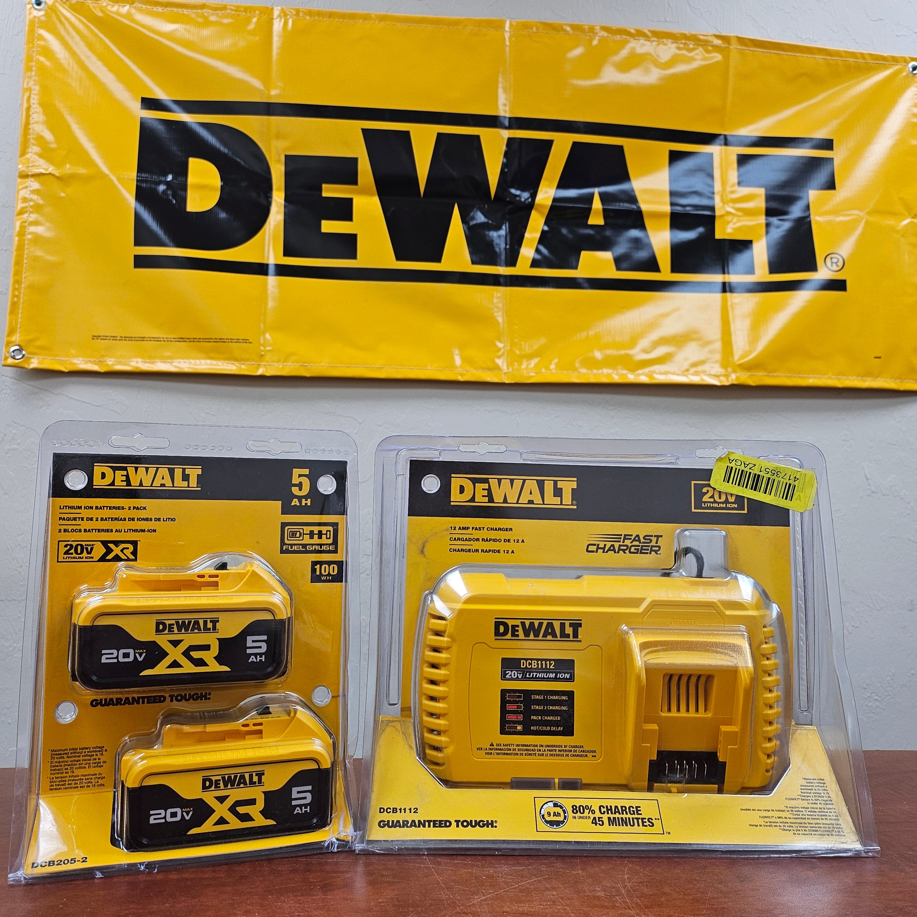 DeWalt Battery & Charger Kit - DCB1112 & DCB205-2