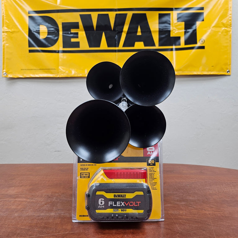 DeWalt 4-Horn Train Horn with Remote & DCB606 6Ah Battery