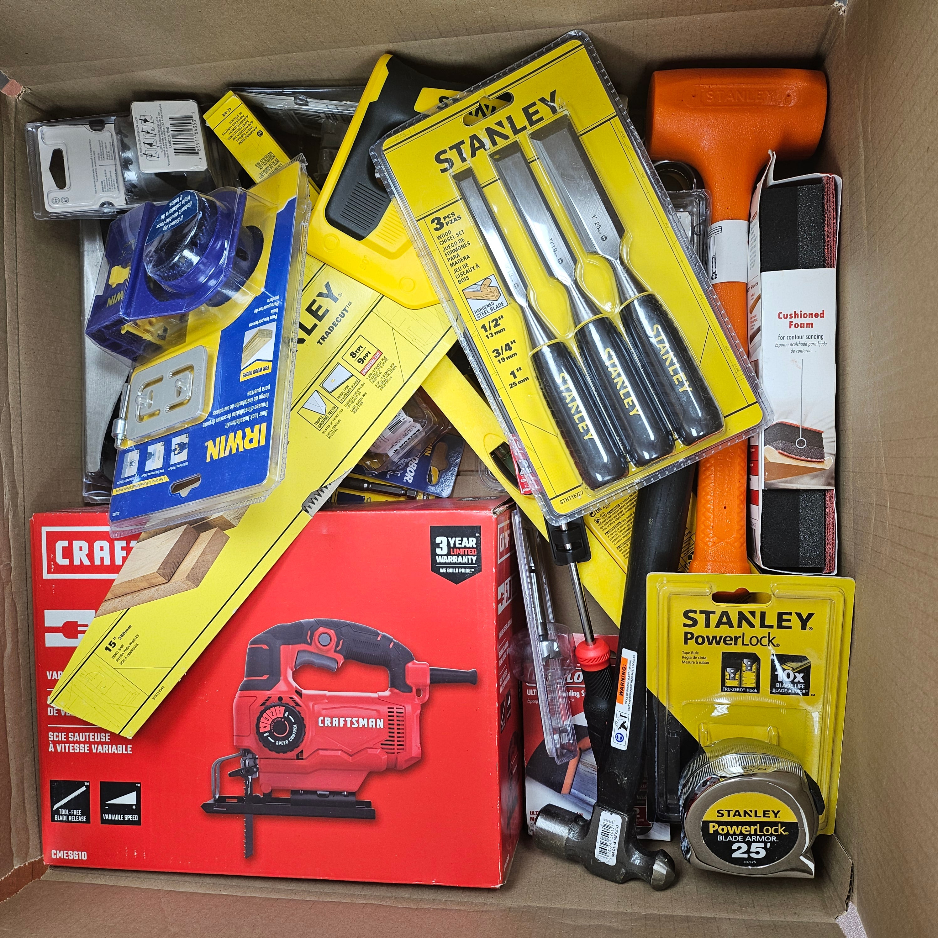 Complete Wood-Working Kit (Mixed Brands; DeWalt, Irwin, Craftsman, etc)