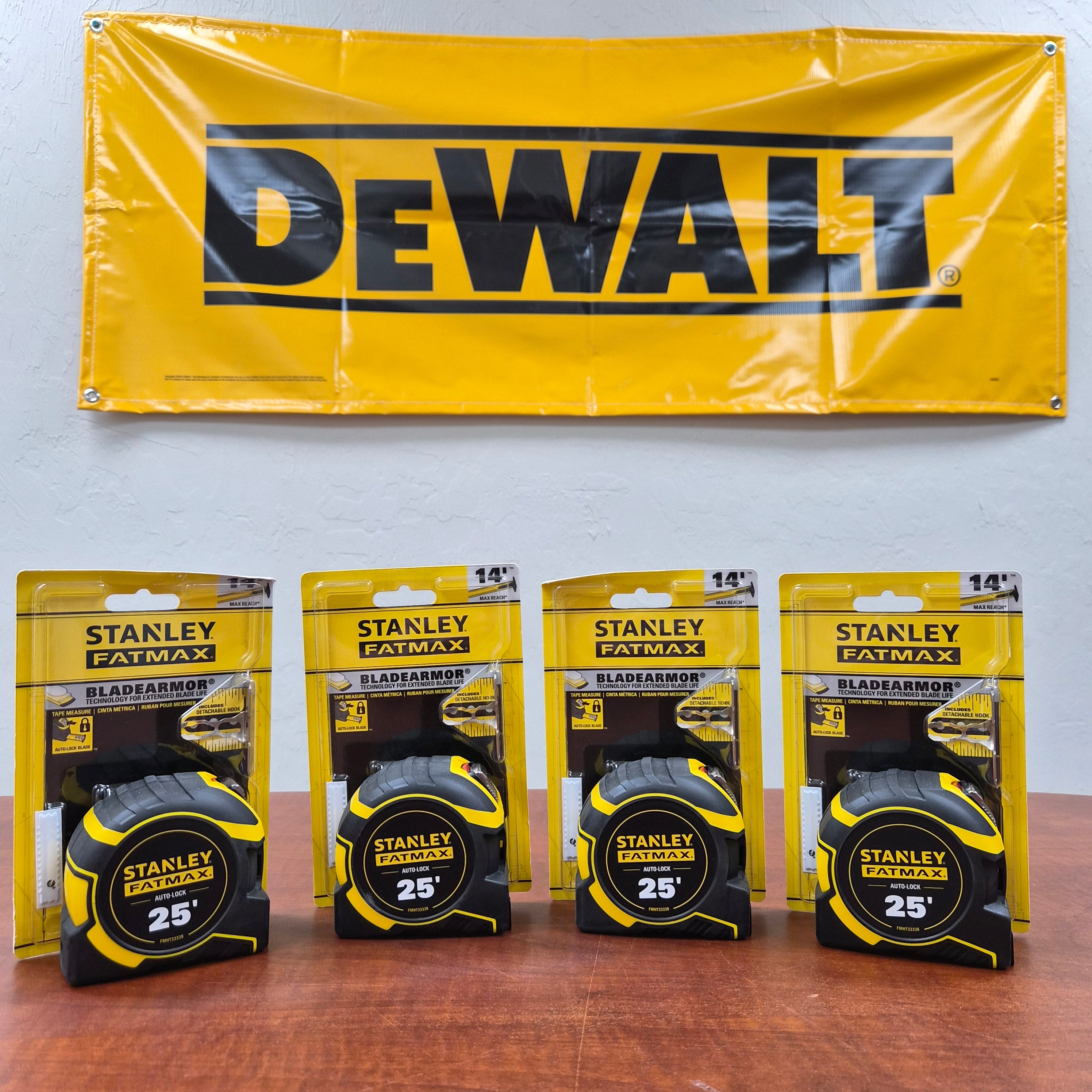 Stanley Fatmax 25-ft Auto-Lock Tape Measure - Pack of 4 - FMHT33338 (#1)