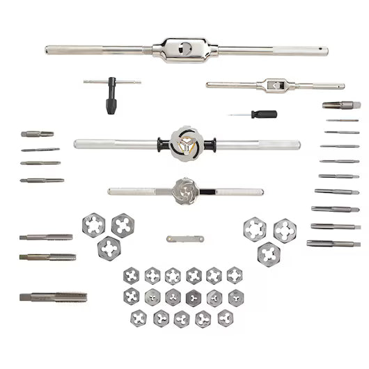 Irwin 53 Pc. Machine Screw / Fractional Tap & Hex Die Set - 24640