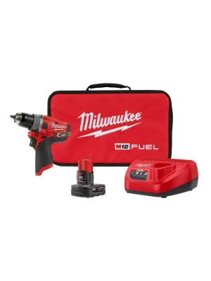 Milwaukee 1/2 in. M12 Fuel Hammer Drill XC Kit - 2504-21XCC