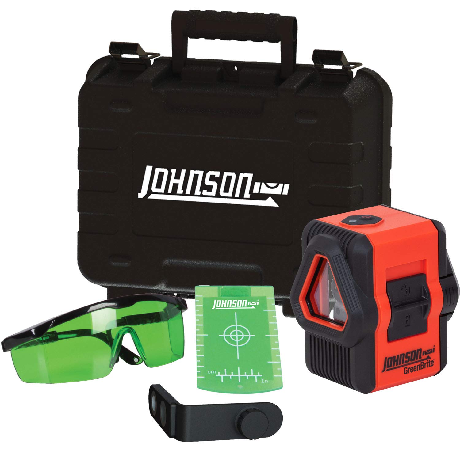 Johnson Self-Leveling Greenbrite Technology Cross-Line Laser - 40-6601