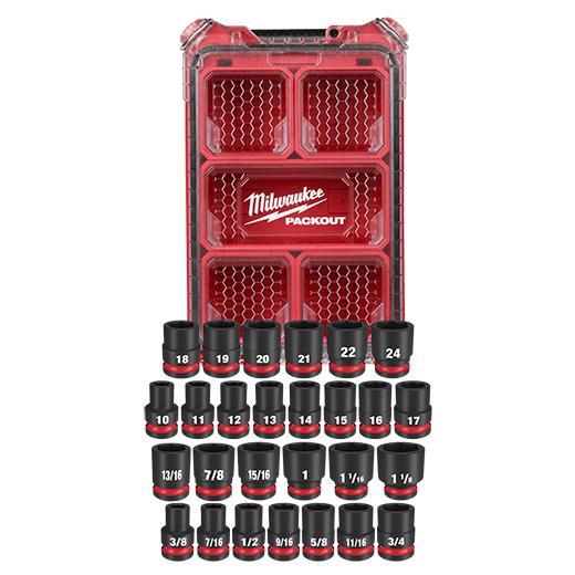 Milwaukee 27PC Impact Socket Set - 1/2
