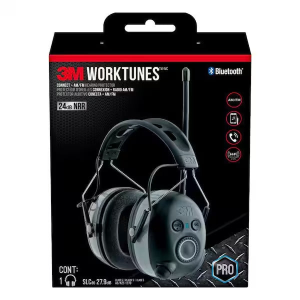 3M Worktunes Connect + AM/FM Hearing Protection - 90542H1