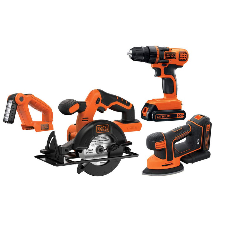 Black & Decker 4-Tool Combo Kit - BD4KITCDCMSL