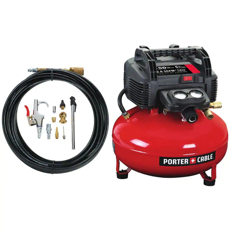 Porter-Cable 6-Gallon Oil-Free Pancake Compressor Kit - C2002-WK