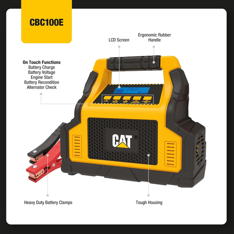 Caterpillar Pro 25 Amp Battery Charger w/ Engine Start - CBC100E