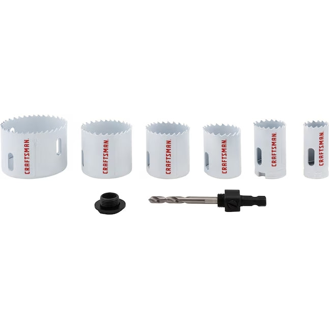 Craftsman 7-Piece Bi-Metal Non-Arbored Hole Saw Set - CMAH1SET7