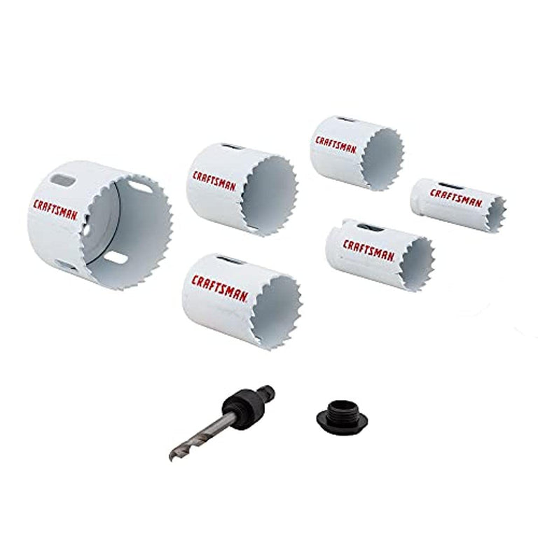 Craftsman 7-Piece Bi-Metal Non-Arbored Hole Saw Set - CMAH1SET7