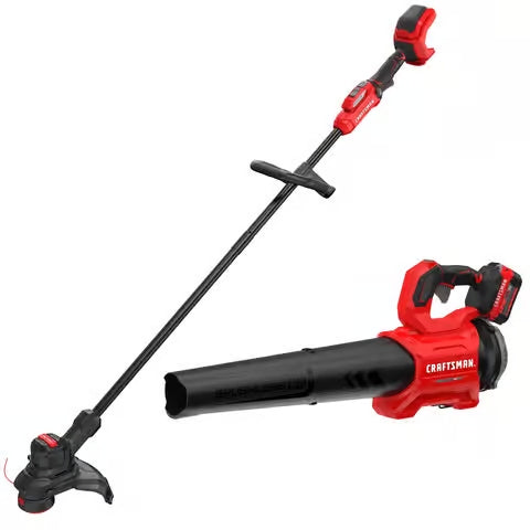 Craftsman V20 Weedwacker String Trimmer & Blower Combo - CMCK497P1