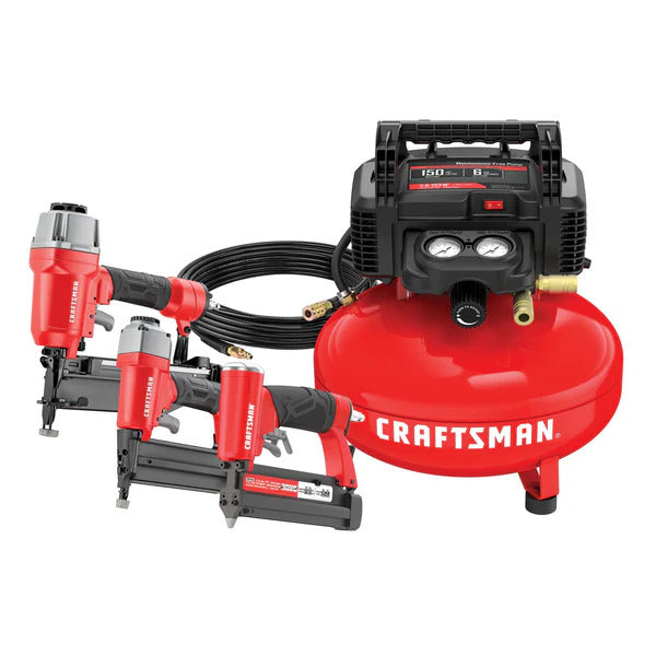 Craftsman 6-Gallon 150 PSI  Electric Pancake Air Compressor with x3 Tools - CMEC3KITPN