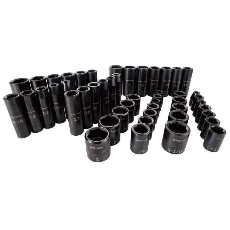 Craftsman 1/2-inch Dr. SAE & Metric Impact Socket Set - CMMT16548