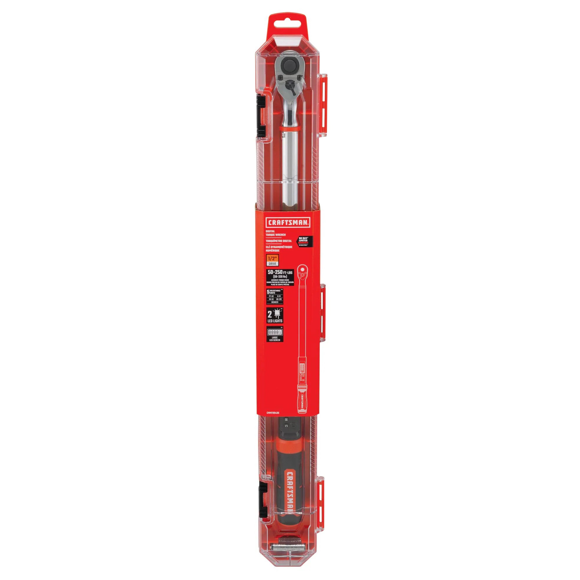 Craftsman 1/2-inch Drive Digital Torque Wrench - CMMT99436