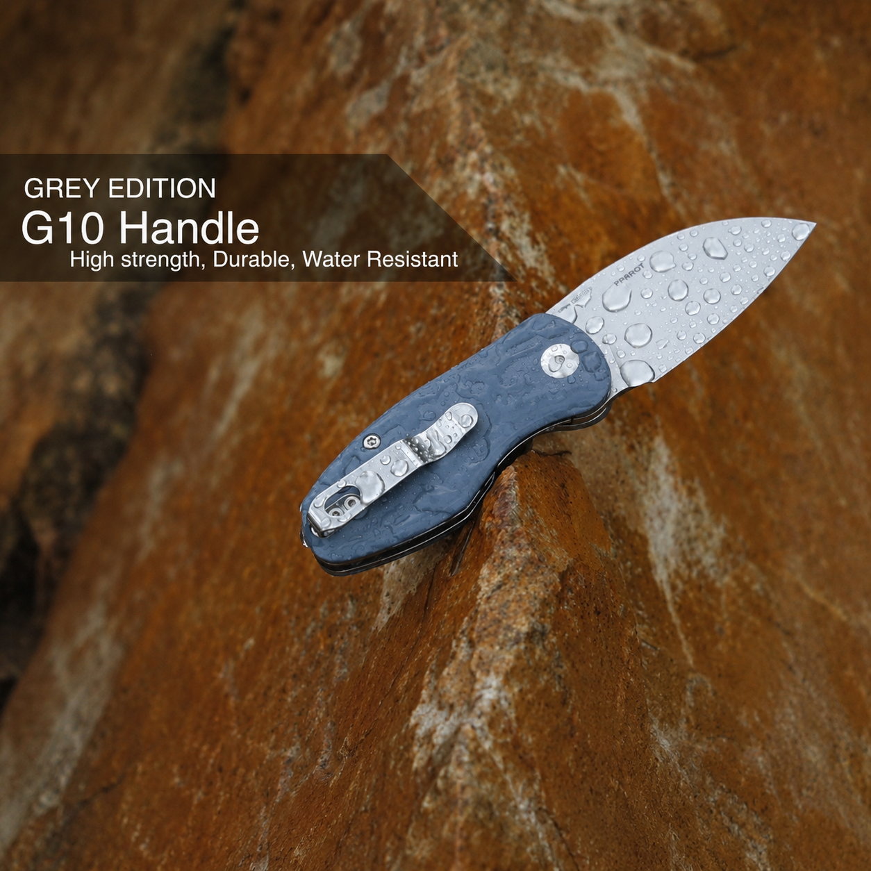 Olight's Oknife Folding Pocket Knife - Parrot (Grey)