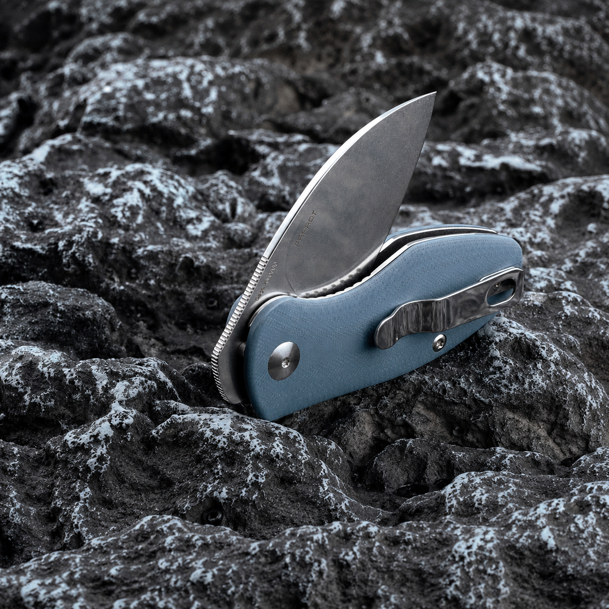 Olight's Oknife Folding Pocket Knife - Parrot (Grey)