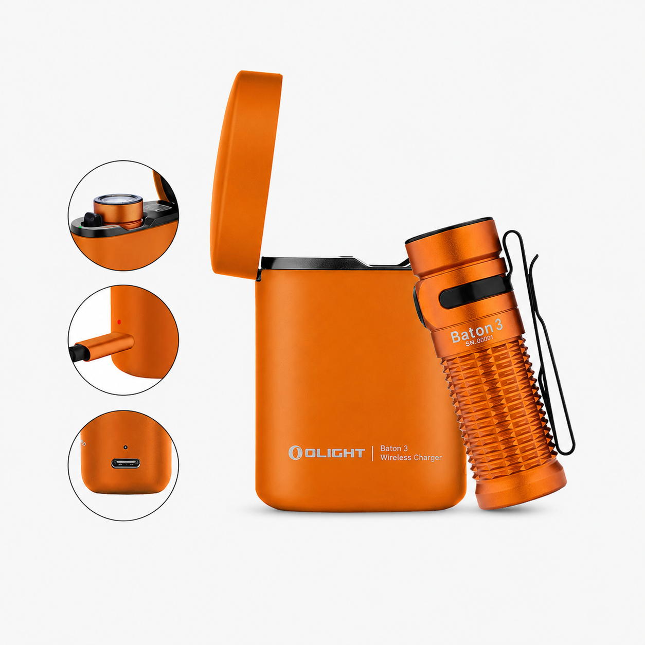 Olight Baton 3 Premium Edition (Limited Edition) - Orange