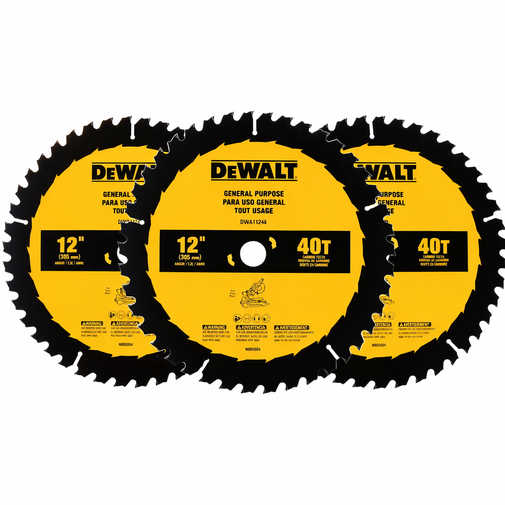 DeWalt 3-Pack 12-inch 40T General Purpose Saw Blades - DWA11240