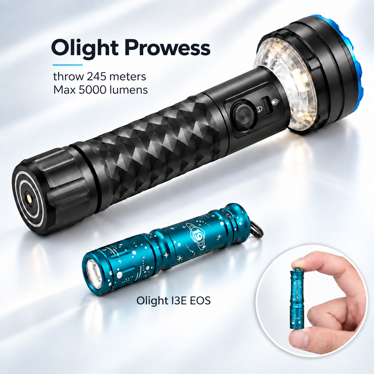 Olight Prowess + I3E EOS Flashlight Bundle