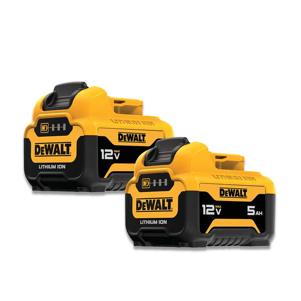 DeWalt 12V MAX 5Ah Batteries - 2PACK - DCB126-2