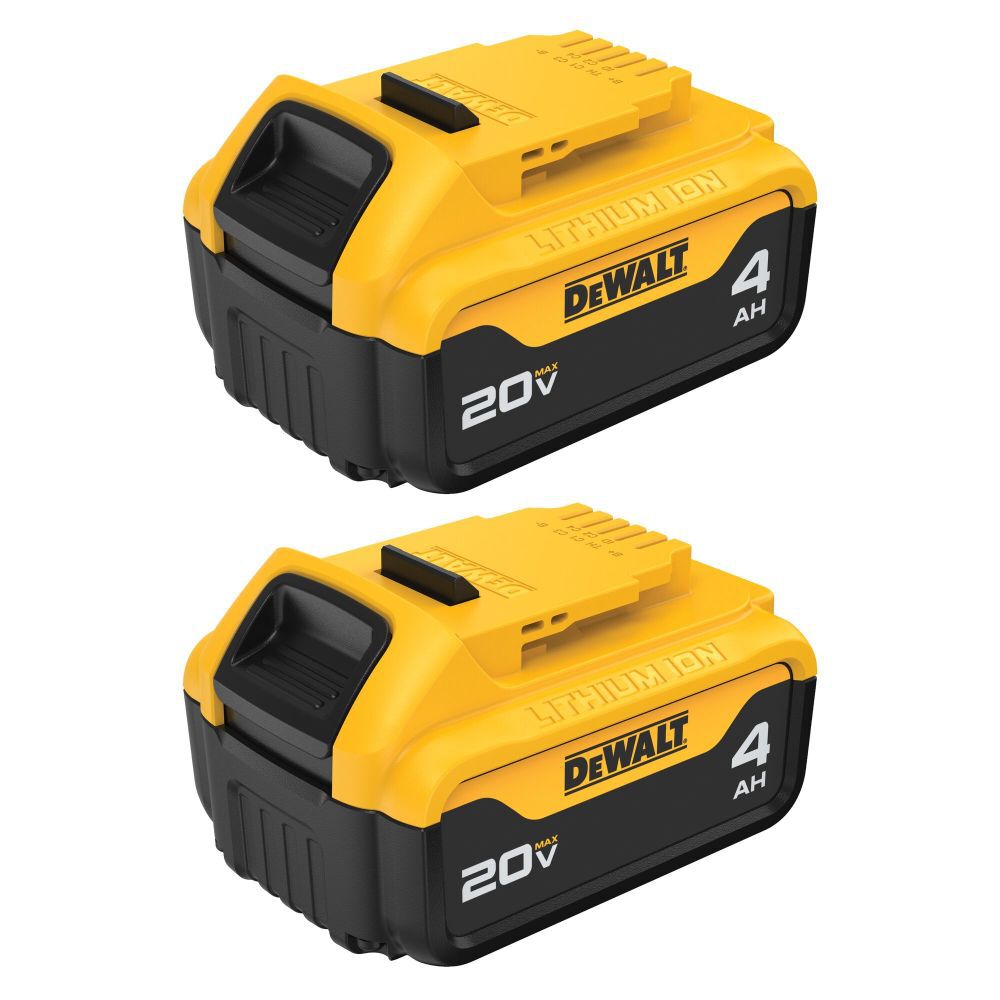 DeWalt 20V MAX 4Ah Batteries - 2 Pack - DCB204-2
