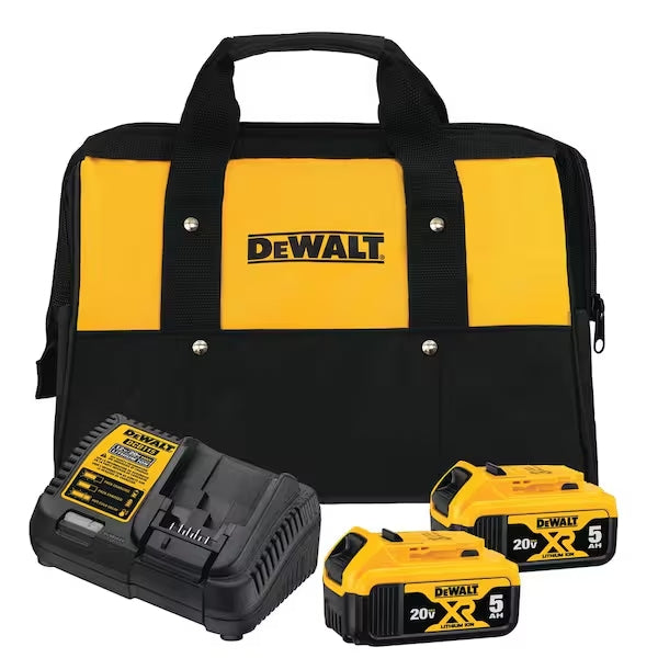 DeWalt 20V MAX 5Ah Starter Kit with 2 Batteries - DCB205-2CK
