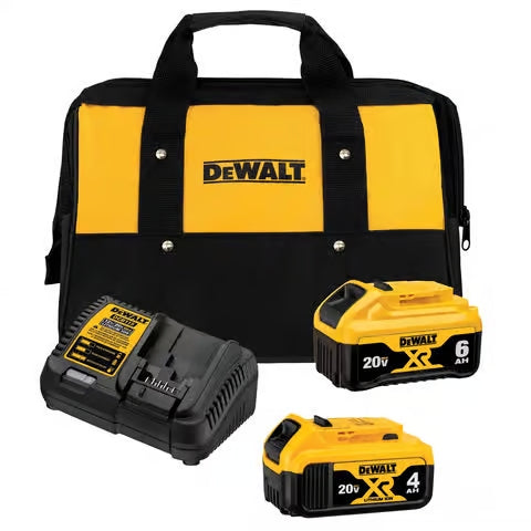DeWalt 20V MAX 4Ah & 6Ah Battery Kit - DCB246CK
