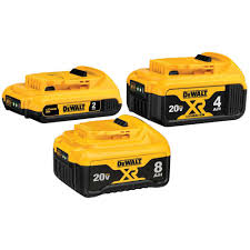 DeWalt 20V MAX 3-Pack Battery Kit (2Ah, 4Ah, 8Ah) - DCB248-3 (#2)