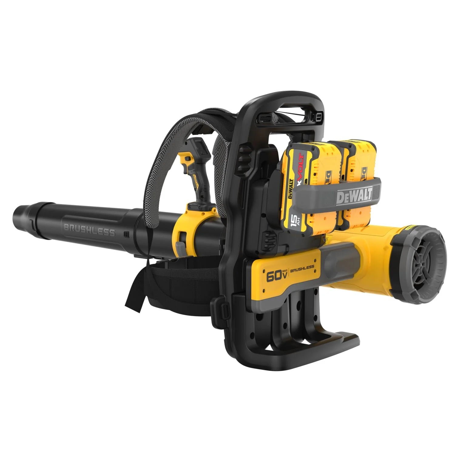 DeWalt 60V MAX Backpack Blower with x2 15Ah Batteries - DCBL570Z2