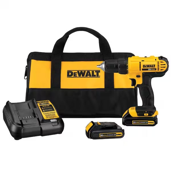 DeWalt 20V MAX Compact Drill/Driver Kit - DCD771C2