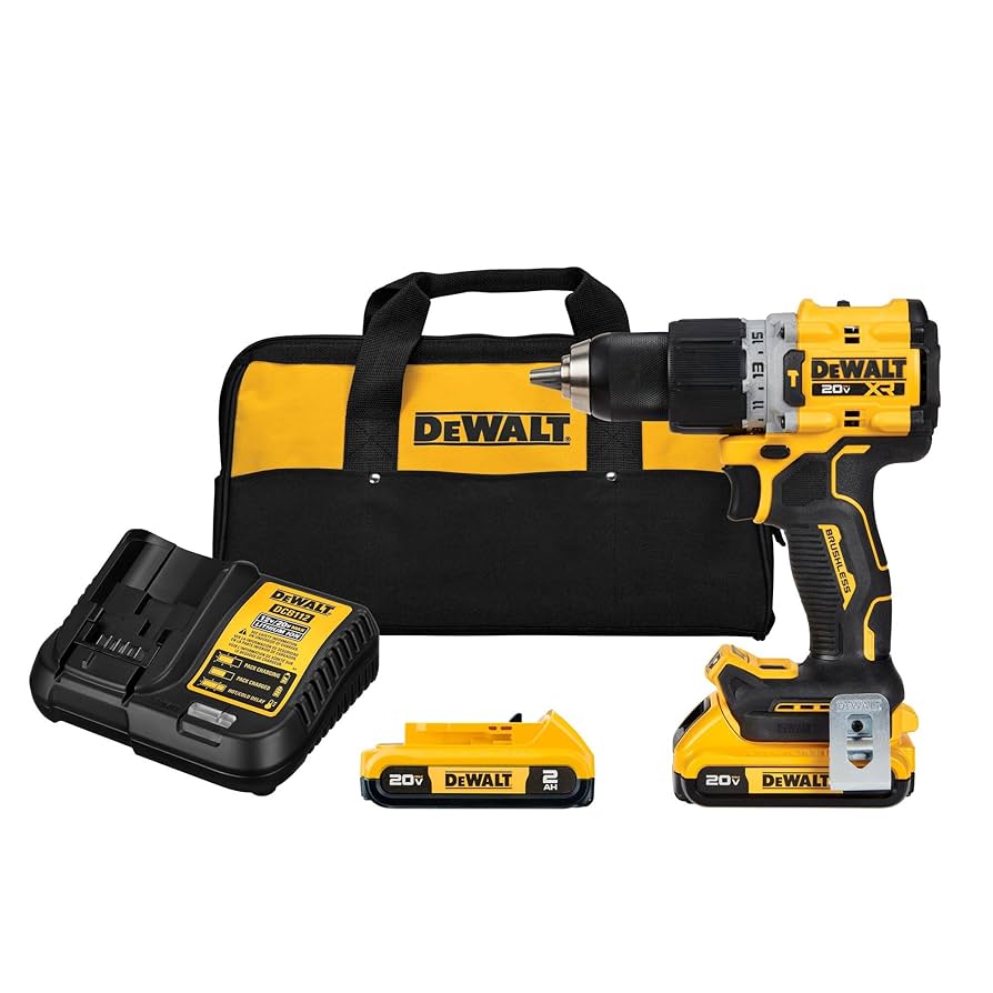 DeWalt 20V MAX 1/2 in. Hammer Drill/Driver Kit - DCD805D2
