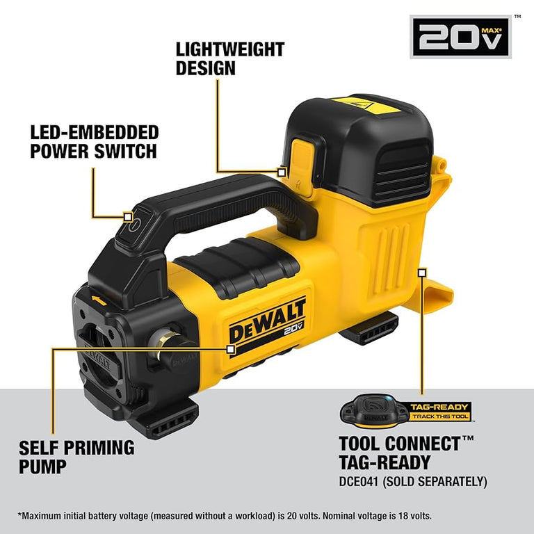 DeWalt 20V MAX Transfer Pump (Tool Only) - DCE050B