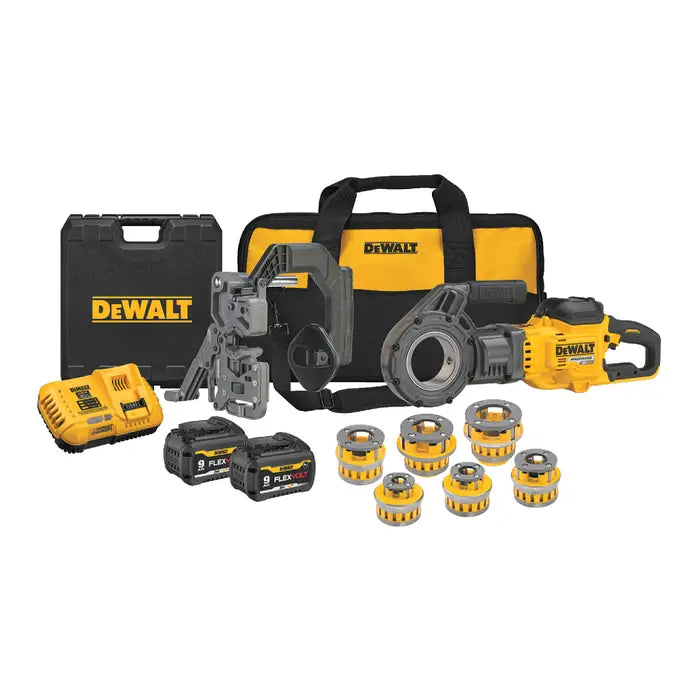 DeWalt FLEXVOLT 60V MAX Cordless Pipe Threader Kit With Die Heads - DCE700X2K