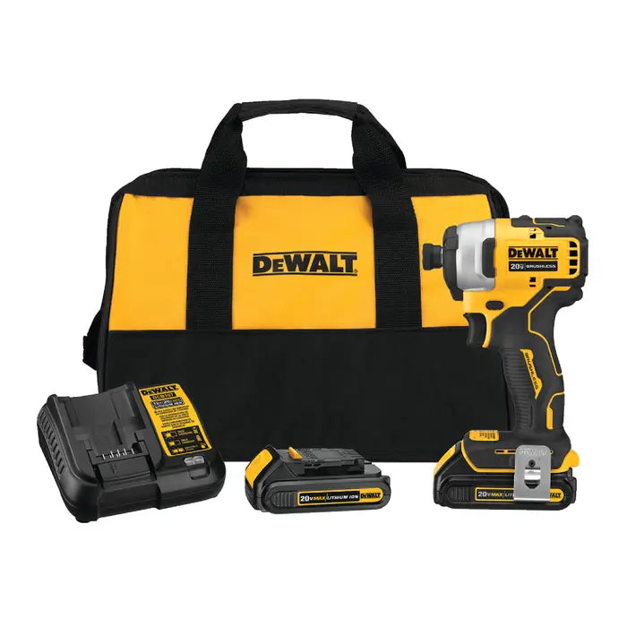 DeWalt 20V MAX Compact 1/4-inch Impact Driver Kit - DCF809C2