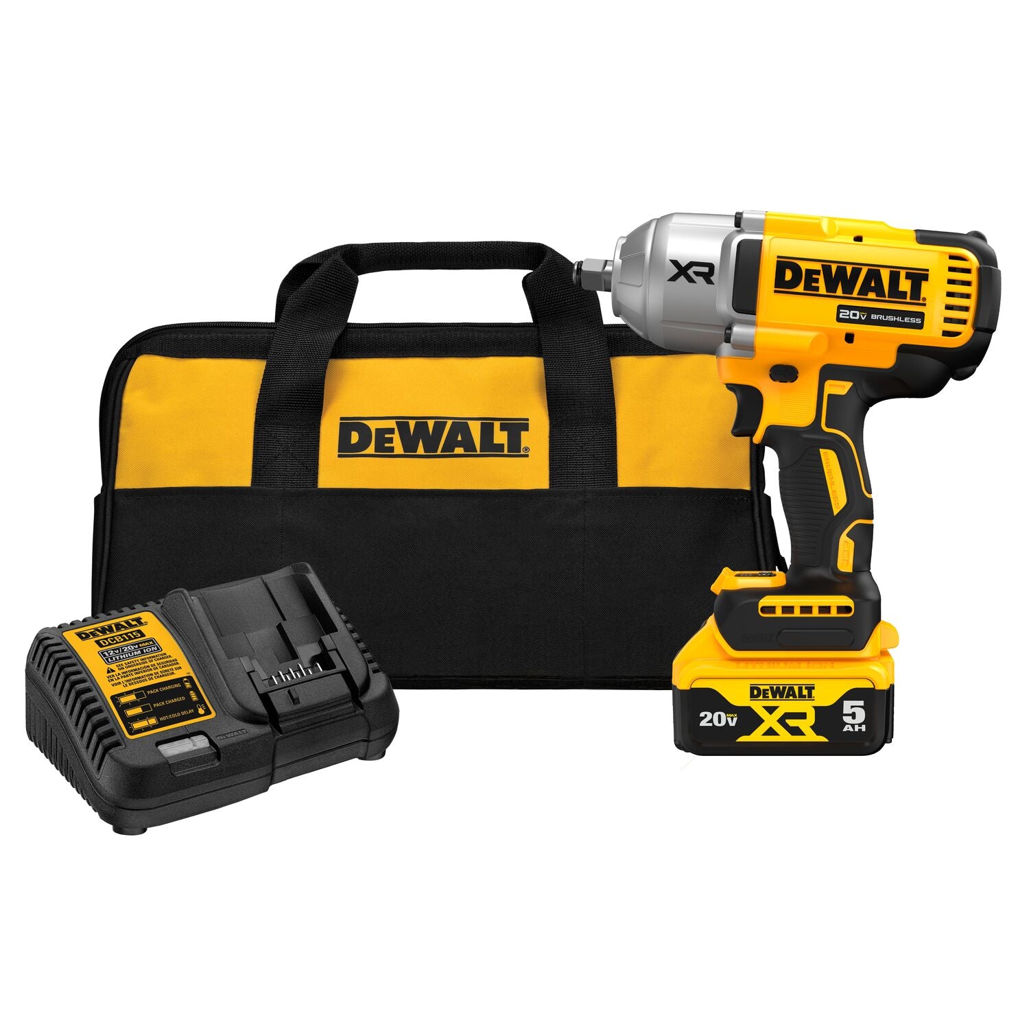 Dewalt 20V MAX 1/2 In. High Torque Impact Wrench with Hog Ring Anvil - DCF900P1 (#2)