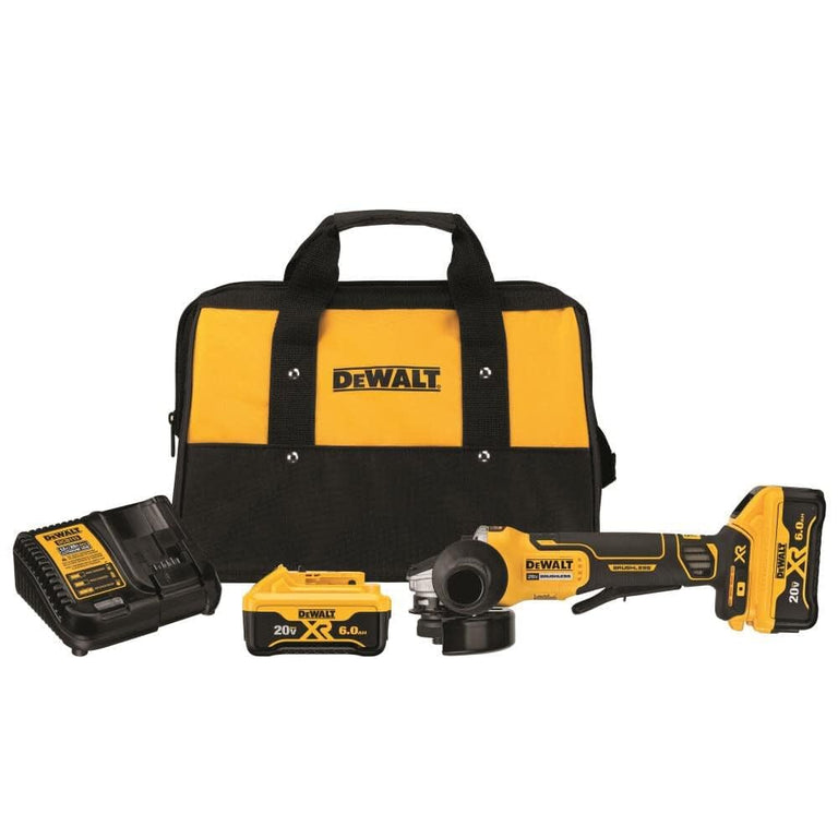 DeWalt 20V MAX 4.5 in. Paddle Switch Small Angle Grinder Kit with KICKBACK BRAKE - DCG413R2