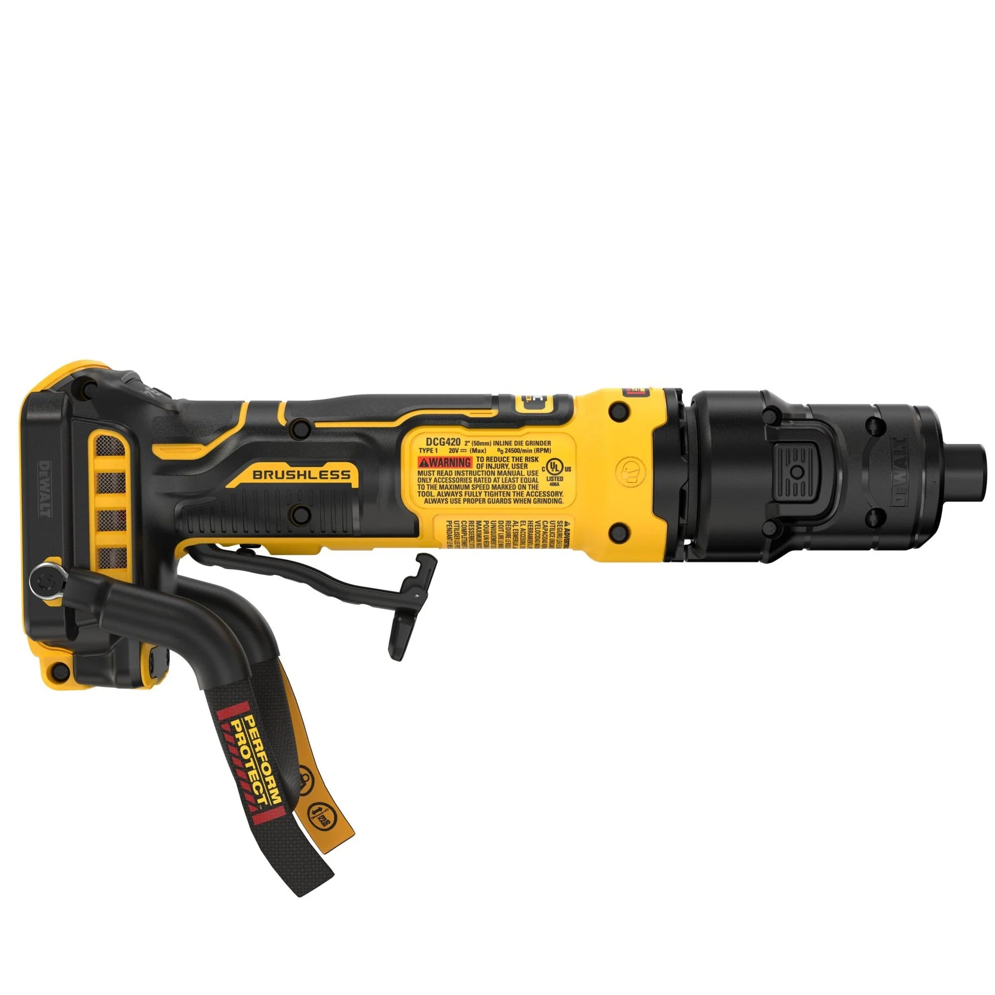 DeWalt 20V MAX Die Grinder w/ Lanyard Ready Att. Point - DCG420BLR