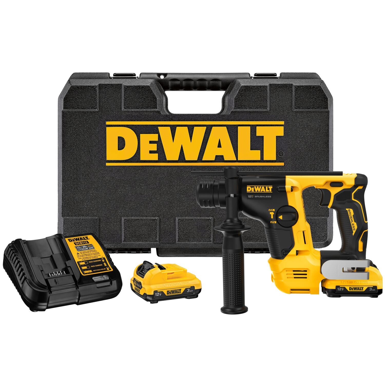DeWalt XTREME 12V MAX 9/16 in. Brushless Cordless SDS PLUS Rotary Hammer Kit - DCH072G2