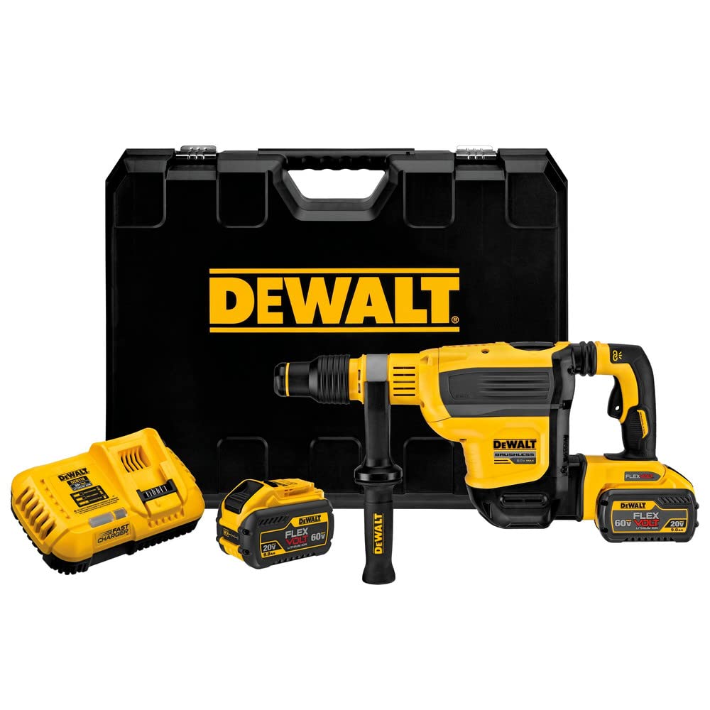 DeWalt 60V MAX* 1-3/4 in. Brushless Cordless SDS MAX Combination Rotary Hammer Kit - DCH614X2