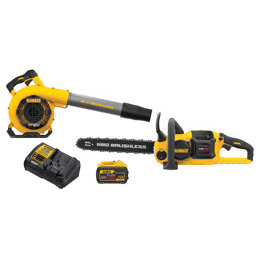 DeWalt 60V MAX 16 in. Brushless Cordless Chainsaw and Blower Kit - DCK0667X1