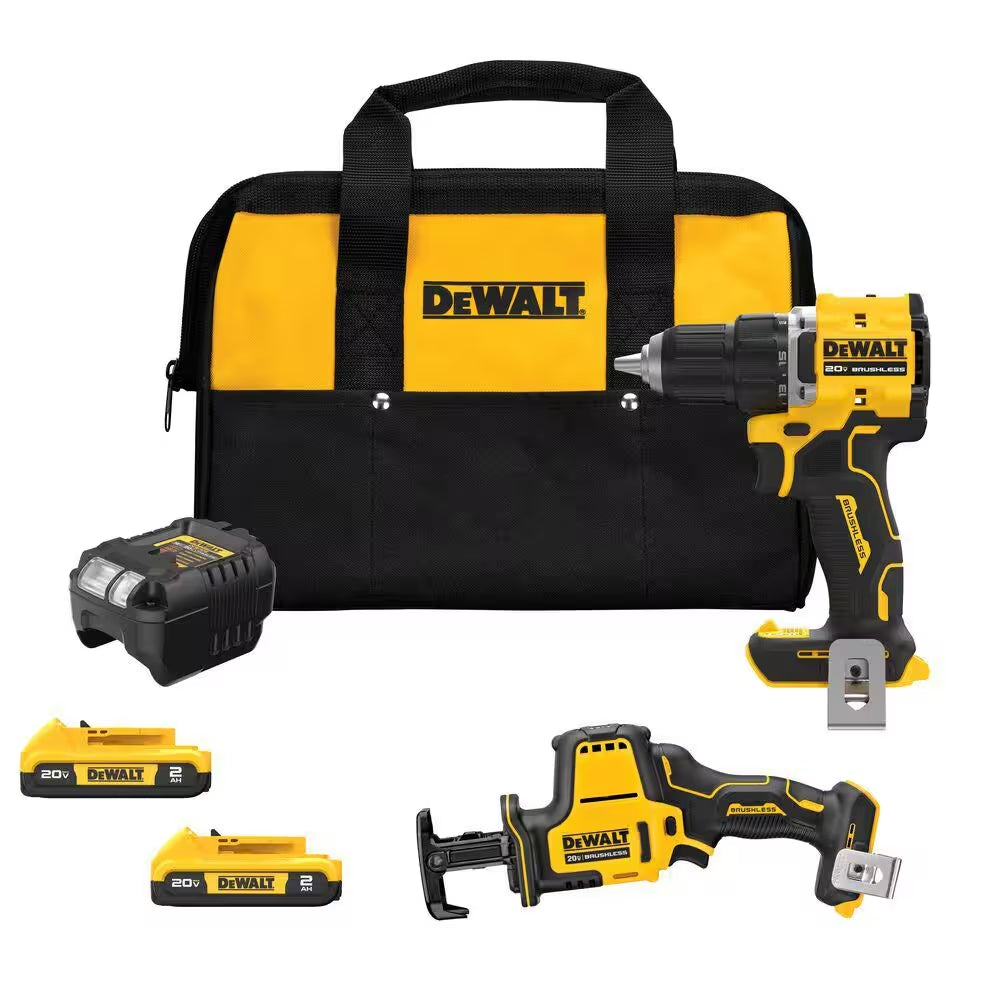 DeWalt 20V MAX 2-Tool Combo Kit - DCK208D2