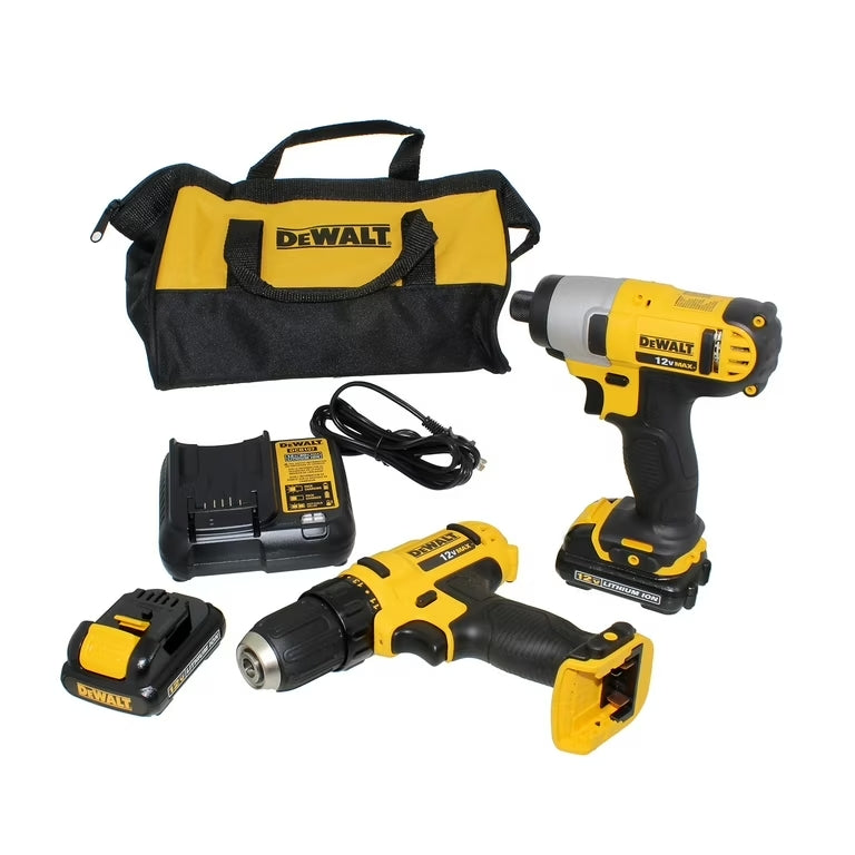 DeWalt 12V MAX Drill/Driver and Impact Driver Combo Kit - DCK211S2 (#2)