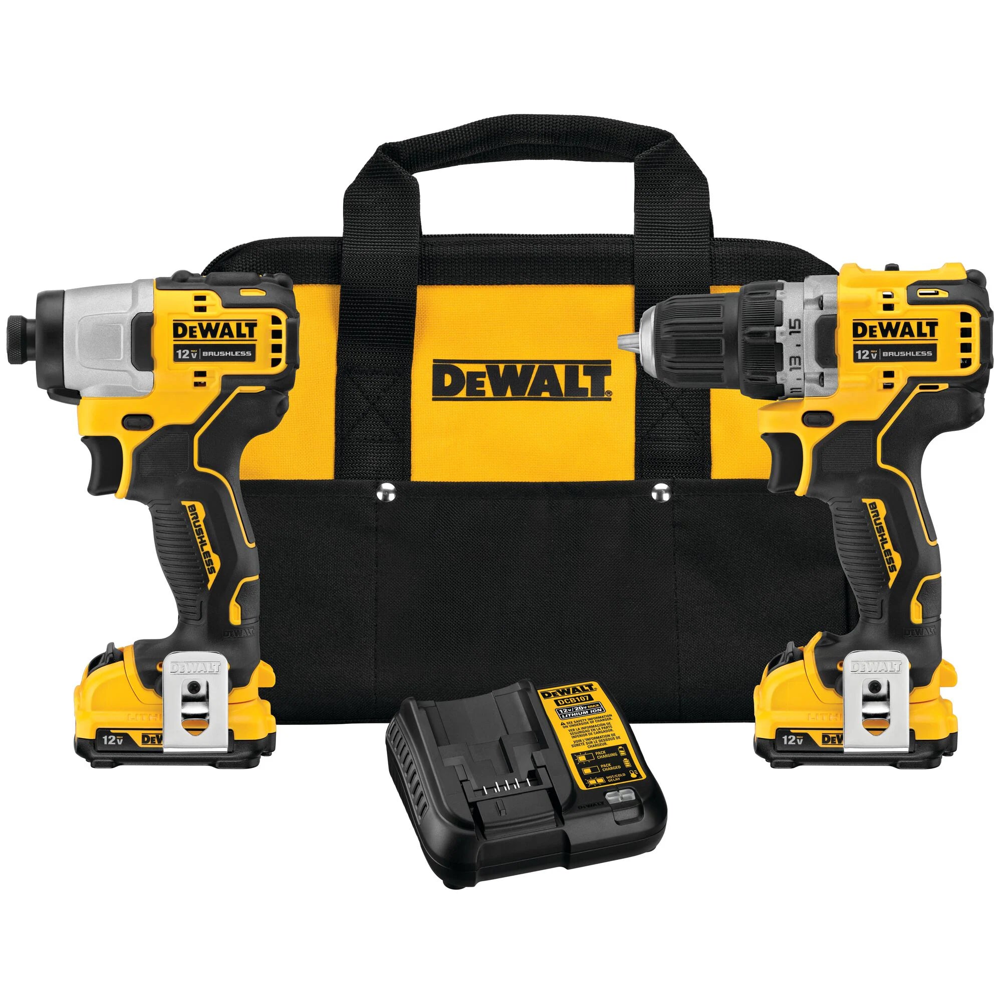 DeWalt 12V MAX 2-Tool Drill & Impact Driver Combo Kit - DCK221F2