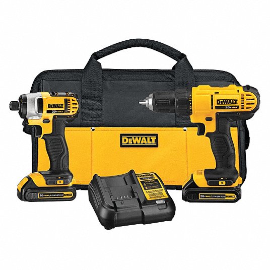 DEWALT 20V MAX Cordless Drill and Impact Driver 2-Tool Combo Kit - DCK240C2