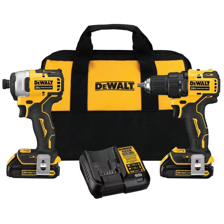 DeWalt 20V MAX Drill/Driver and Impact Driver Combo Kit - DCK278C2