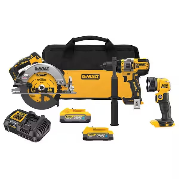 DeWalt 20V MAX 3-Tool Combo Kit with Flexvolt Advantage - DCK304E1H1