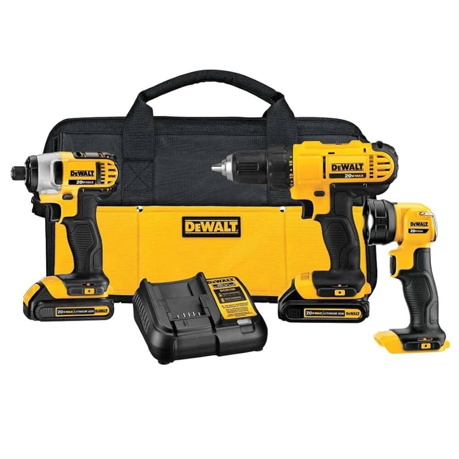 DeWalt 20V MAX 3-Tool Combo Kit - DCK340C2